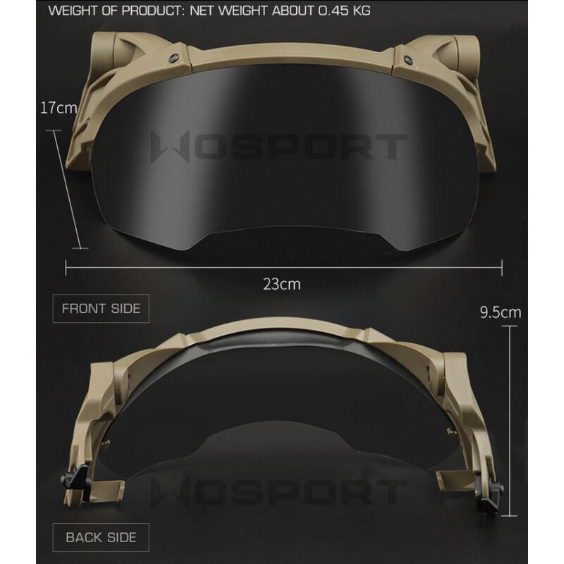 Visera Abatible para casco y 2 lentes WOSport - - Imagen 5