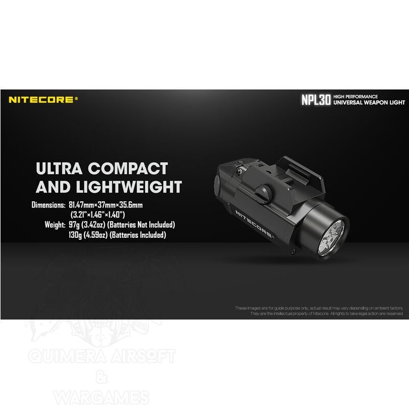 NPL30 Pistol Light 1200lm mas Strobo - Nitecore - Imagen 5