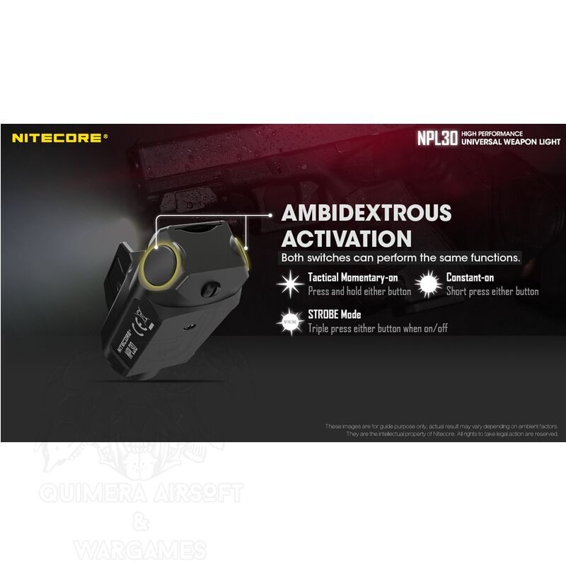 NPL30 Pistol Light 1200lm mas Strobo - Nitecore - Imagen 7