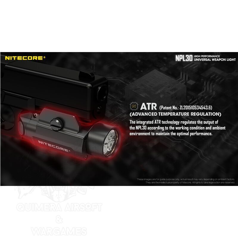 NPL30 Pistol Light 1200lm mas Strobo - Nitecore - Imagen 9