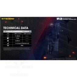 NPL30 Pistol Light 1200lm mas Strobo - Nitecore - Imagen 10