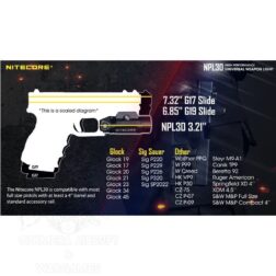 NPL30 Pistol Light 1200lm mas Strobo - Nitecore - Imagen 4