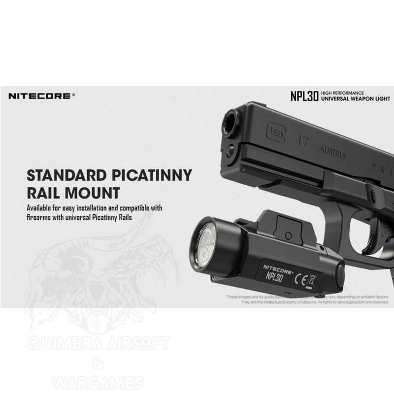 NPL30 Pistol Light 1200lm mas Strobo - Nitecore - Imagen 2