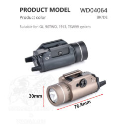 Linterna para pistola TLR-1 HL WADSN - Negro - Imagen 5