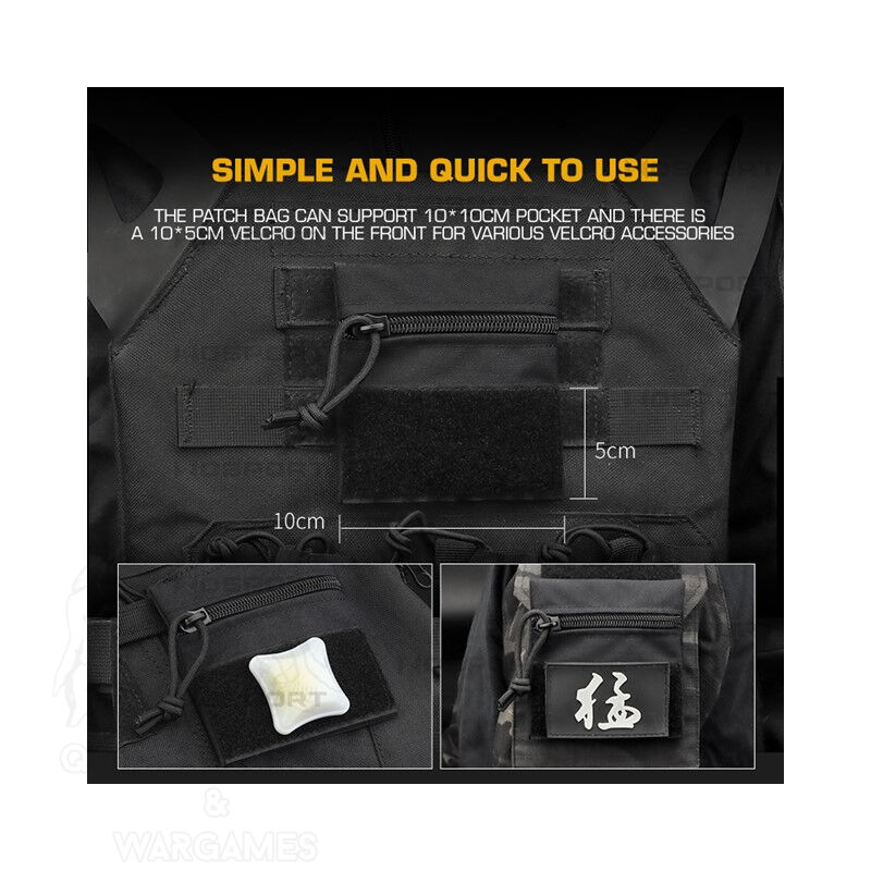 Micro Utility Pouch Velcro Wosport - Imagen 2