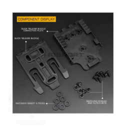 Adapter Base Quick Release Buckle para tipo Safariland Wosport - - Imagen 5