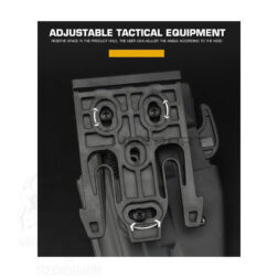Adapter Base Quick Release Buckle para tipo Safariland Wosport - - Imagen 4