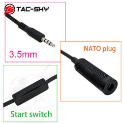 Cable adaptador de NATO TP-120 (Auriculares tipo COMTA) a Jack de 3.5mm - Imagen 4
