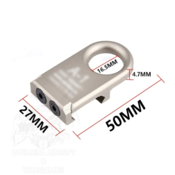 Alternative view of Enganche de correa Tipo A-1 Ruso para rail M-ETAL -
