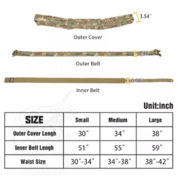 Tactical Battle Molle Belt Triple Idogear - Imagen 48