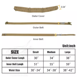 Tactical Battle Molle Belt Triple Idogear - Imagen 20
