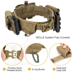Tactical Battle Molle Belt Triple Idogear - Imagen 21