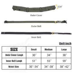 Tactical Battle Molle Belt Triple Idogear - Imagen 29