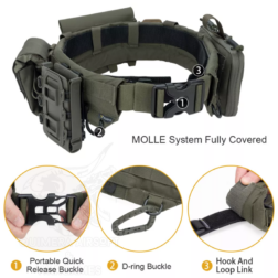Tactical Battle Molle Belt Triple Idogear - Imagen 26