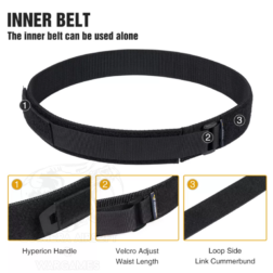 Tactical Battle Molle Belt Triple Idogear - Imagen 27