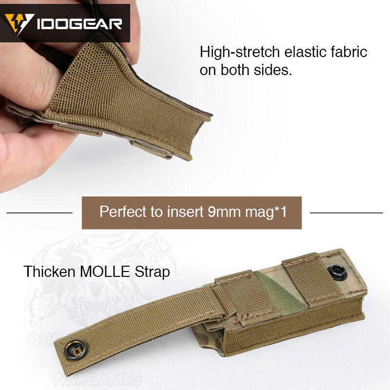 LSR 9mm Single Mag Pouch Idogear - - Imagen 6