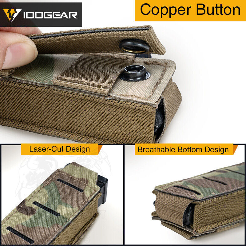LSR 9mm Single Mag Pouch Idogear - - Imagen 8