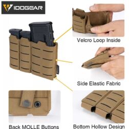 LSR Combined Triple Mag Pouch Idogear - - Imagen 22