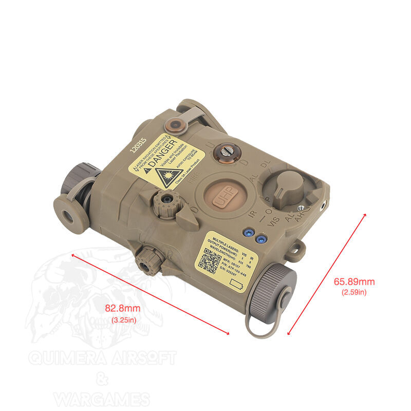 AN/PEQ 5 LA-5C UHP Linterna mas Laser rojo y LED IR -V1- WADSN - Imagen 4