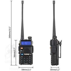 Baofeng UV-5R PTT Full Set - Negro - Imagen 4