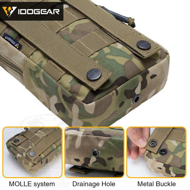 Vertical Utlity Tatical Pouch Idogear - Imagen 6
