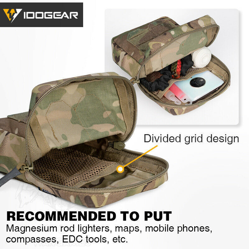 Vertical Utlity Tatical Pouch Idogear - Imagen 7