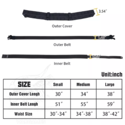 Tactical Battle Molle Belt Triple Idogear - Imagen 4