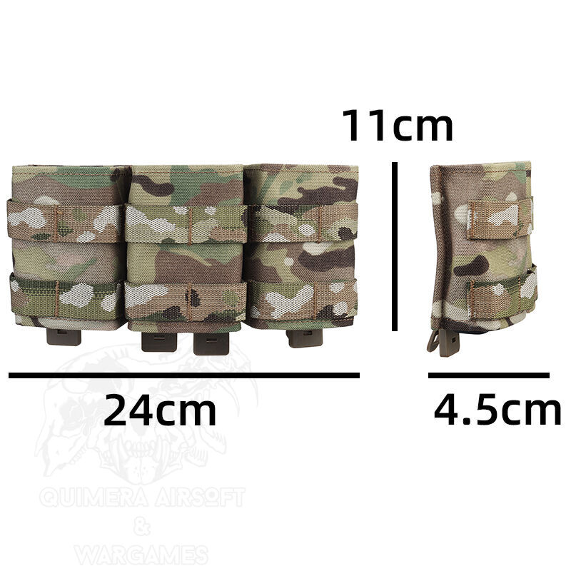 Triple Mag Pouch 7.62 Tipo KYWI con inserto de Polimero - Imagen 3