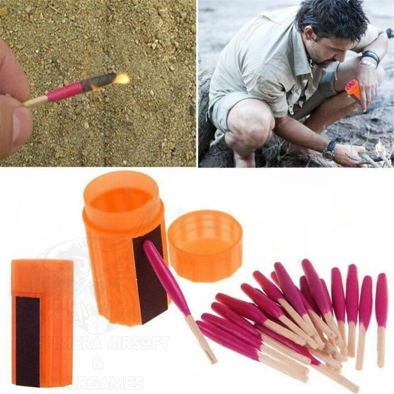 Cerillas de Supervivencia Resistentes a Agua y Viento 20 unidades - Fosco - Imagen 4