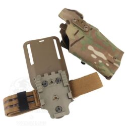 Alternative view of Pistolera tipo Safariland con pala y pernera