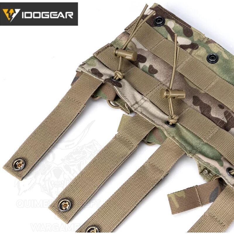 Triple Open Top M4 Mag Pouch Mod.2 Idogear - - Imagen 3
