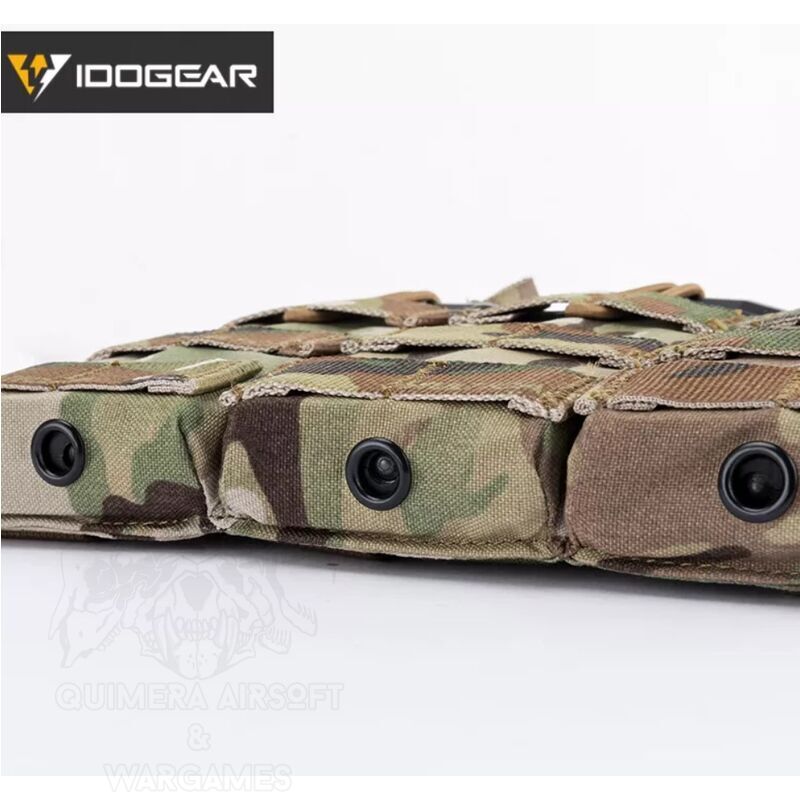 Triple Open Top M4 Mag Pouch Mod.2 Idogear - - Imagen 5