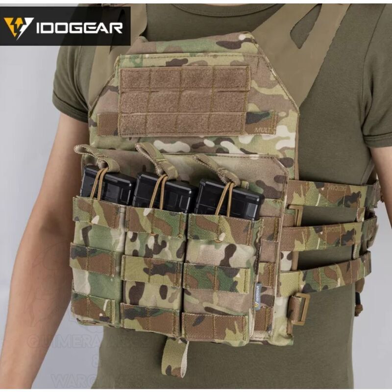Triple Open Top M4 Mag Pouch Mod.2 Idogear - - Imagen 7