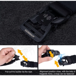 Cinturon de Combate con cierre QD magnetico Idogear - Imagen 3