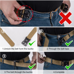 Cinturon de Combate con cierre QD magnetico Idogear - Imagen 4