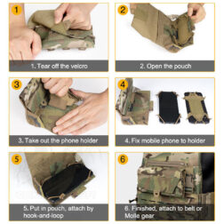 Tactical Molle Phone Case IDOGEAR - Imagen 6