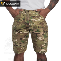 Alternative view of Pantalon Corto Tactico Cargo Idogear Multicam