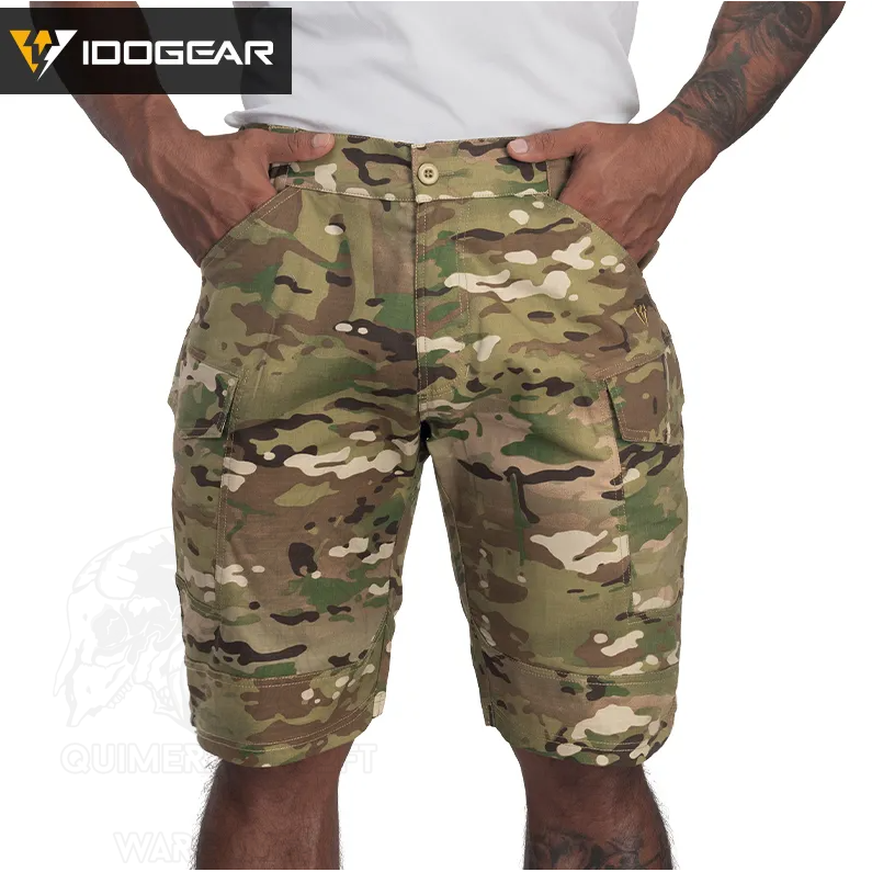 Pantalon Corto Tactico Cargo Idogear Multicam - Imagen 2