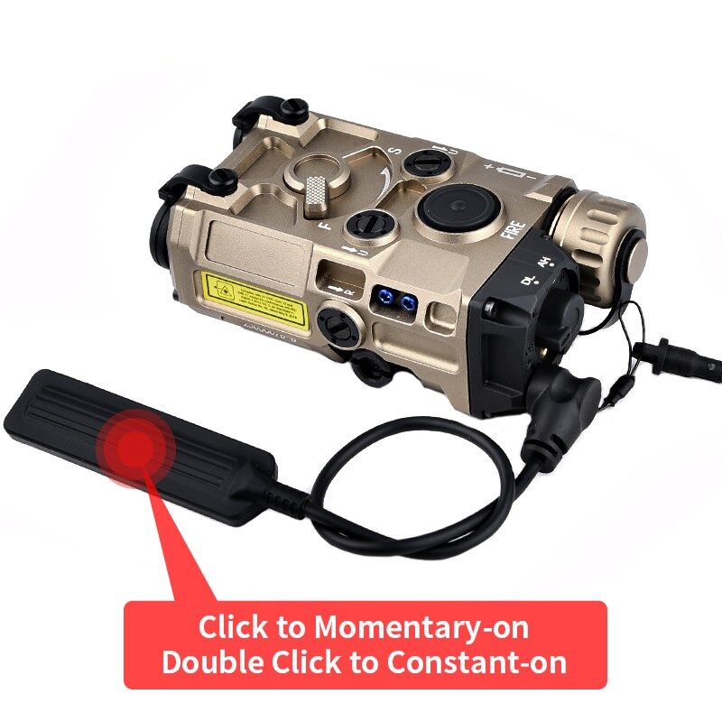 ET OGL Metalico Linterna mas Laser rojo y Laser IR WADSN - Imagen 5