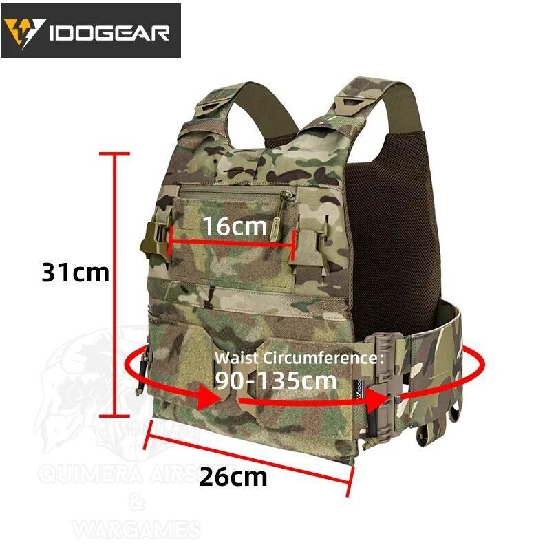 Chaleco Tactico Tipo Ferro Slickster COMBO Idogear - Imagen 5