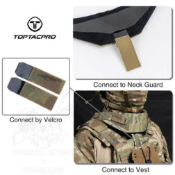 Protector de Cuello Táctico - TopTacPro - Negro - Imagen 5