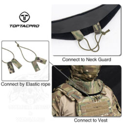 Protector de Cuello Táctico - TopTacPro - Negro - Imagen 8
