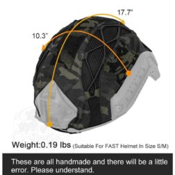 Funda de casco para Casco FAST - TopTacPro - Multicam Black - Imagen 4
