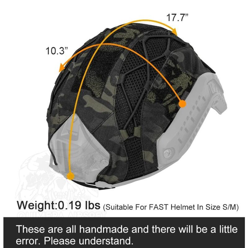 Funda de casco para Casco FAST - TopTacPro - Multicam Black - Imagen 4