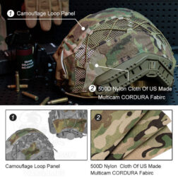 Funda de casco para Casco FAST - TopTacPro - Multicam Black - Imagen 7