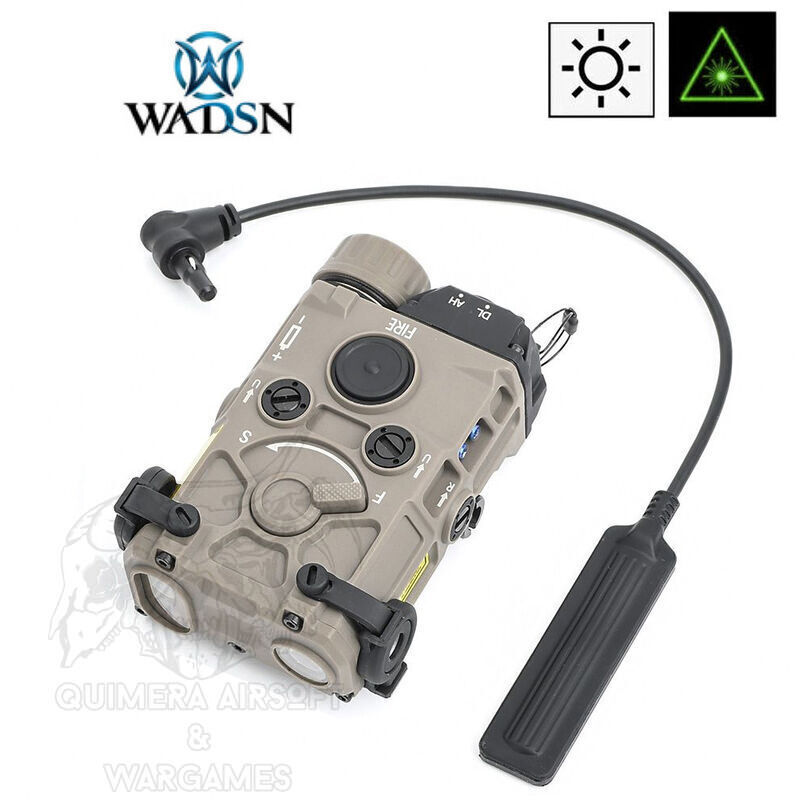 ET OGL Linterna con Strobo mas Laser verde WADSN