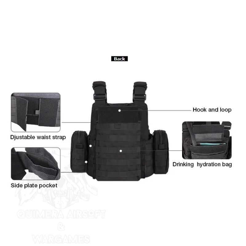 Chaleco Tactico tipo DCS Plate Carrier Yakeda - Imagen 10
