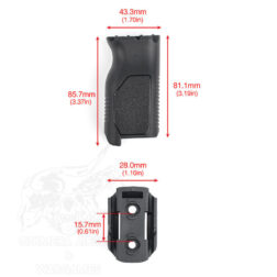 Grip AVG largo MLOK con gestor de cableado - - Imagen 4
