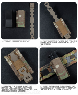Pouch 9mm Tipo KYWI con inserto de Polímero Wosport - Imagen 7