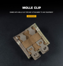 Pouch 9mm Doble Tipo KYWI con inserto de Polimero Wosport - Imagen 5